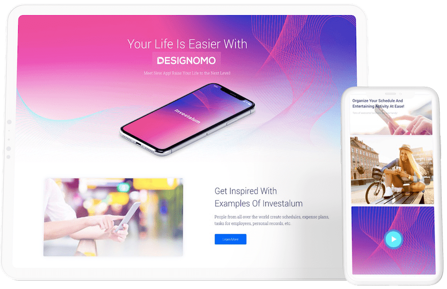WordPress Webdesign Desktop & Handy Beispiel